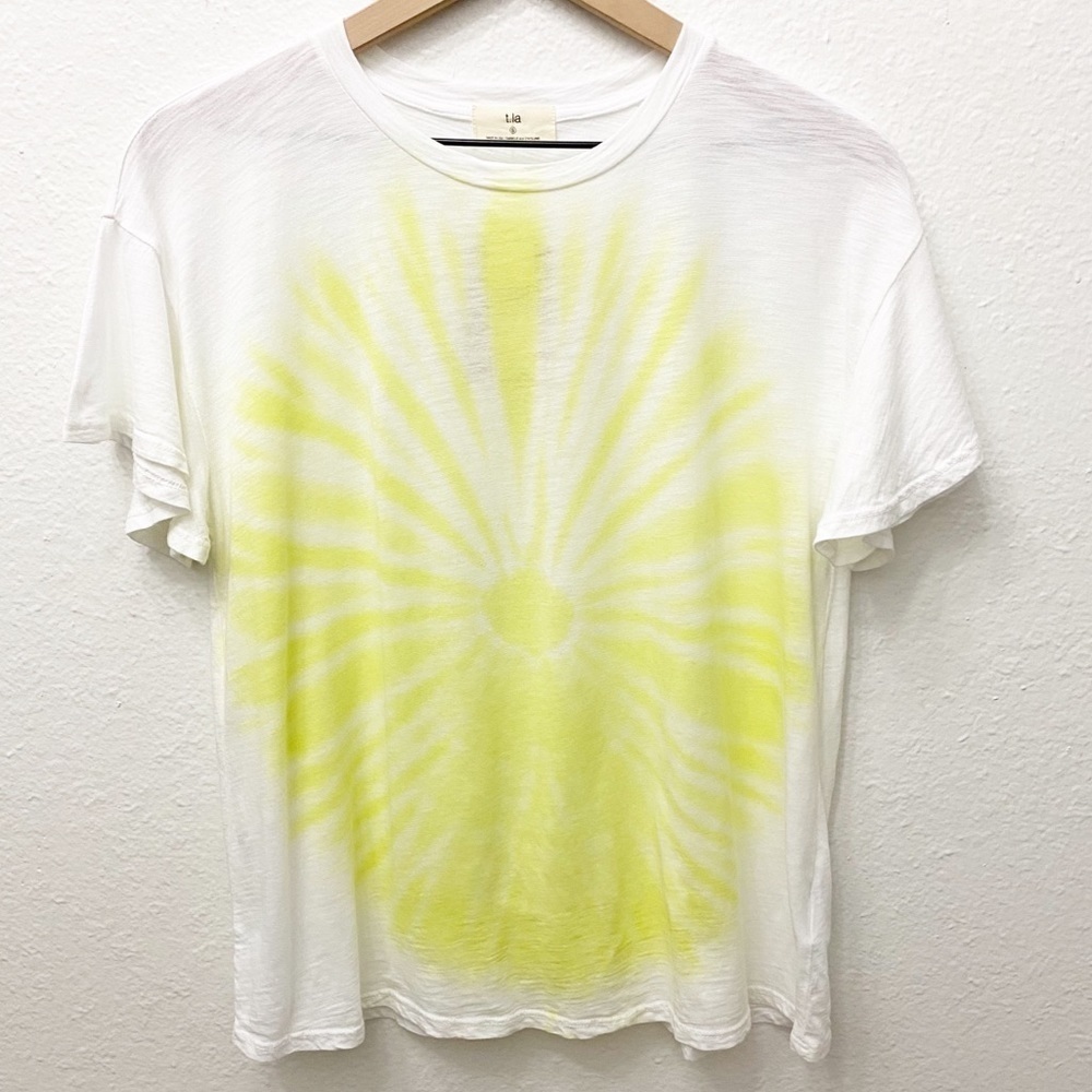 Anthropologie T.la Canary White Tye Dye Te…
